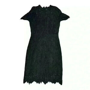 Lulu’s Black Lace Knee-Length Cocktail Dress, size S